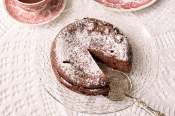 Kakaowy mini sernik z procentowaną wiśnią